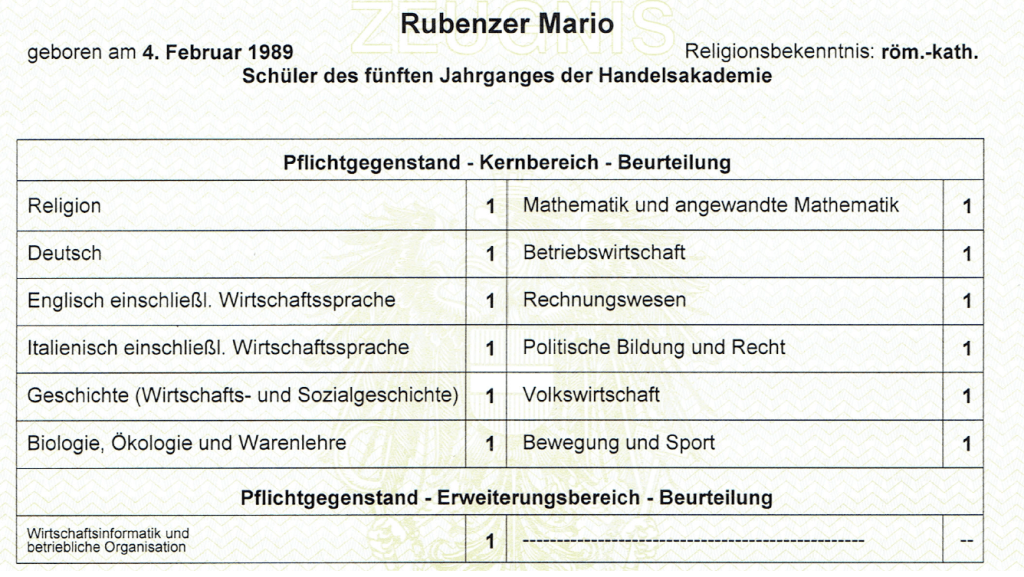 Abschlüsse: Höhere Reife, Wehrdienst &&nbsp;Fachseminare
